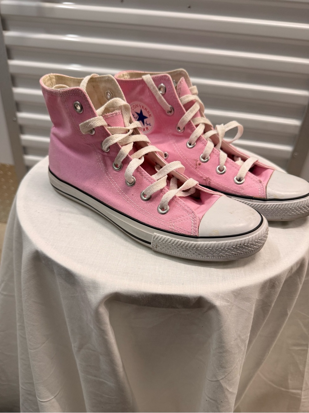 Converse Pink High Top Canvas Sneakers